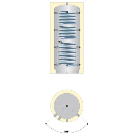 Acheter 👍 THERMADOR Ballon Stockeur CHAUFFAGE+ECS Serpentin INOX 1000L ✨ – Image 3