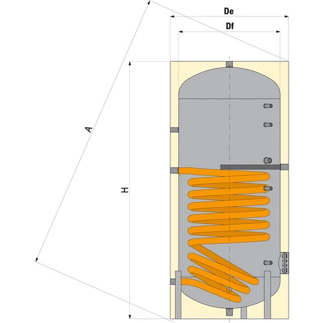 Offres ???? Ballon Production+accumulation Eau Chaude Sanitaire 800L BECS0800 Thermador ???? – Image 2