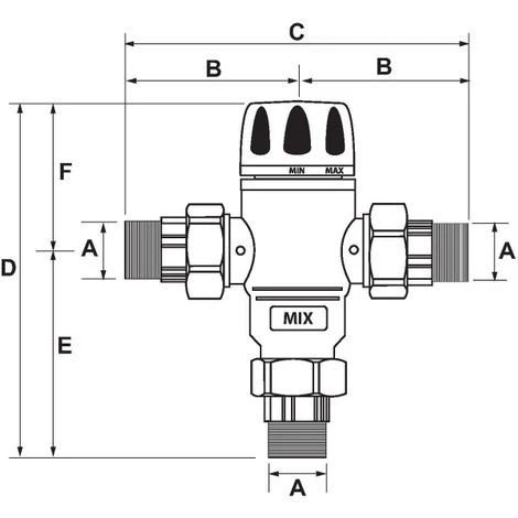 Tout neuf ???? Régulateur Thermostatique Avec Clapet - M 3/4'- Installations Solaires - Thermador ???? – Image 2