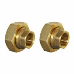 Sortie ⌛ Lot De 2 Raccords Union En Laiton Pour Circulateur G1"1/2" (40/49) - Sortie F 3/4" (20/27) - Thermador ????