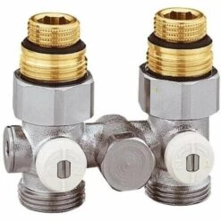 Sortie ???? Vanne Double En H Monotube Droit Pour Radiateur Femelle 15x21 Thermador ????