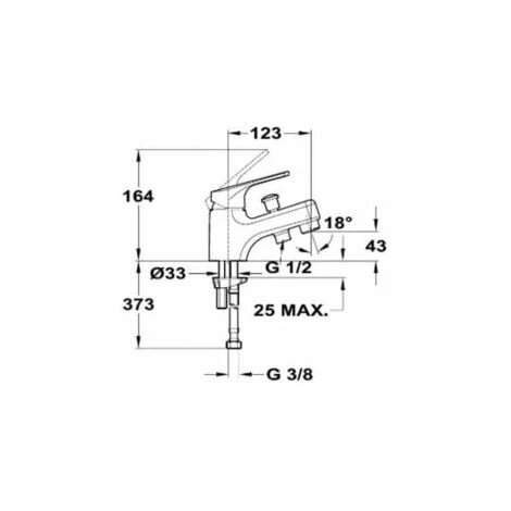 Bon marché 🎉 Mitigeur Monotrou Pour Douches Et Bains - MAA32 - TheWa - Thermador 🥰 – Image 3