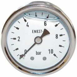 Promo ???? THERMADOR Manomètre Inox Glycérine Axial Mâle 1/4"-Ø50mm-0 à 10bar ⭐