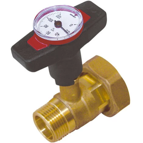 Nouveau 🥰 THERMADOR Vanne Thermomètre Intégré Poignée Rouge Clapet Antithermosiphon 🧨